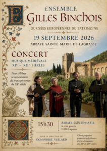 Concert médiéval : 19 septembre 2026